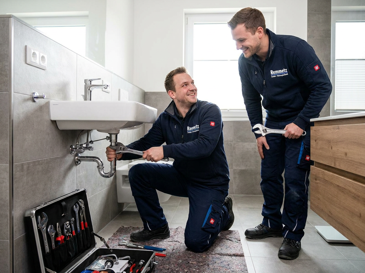 Remmetz Mitarbeiter Sanitaerarbeiten